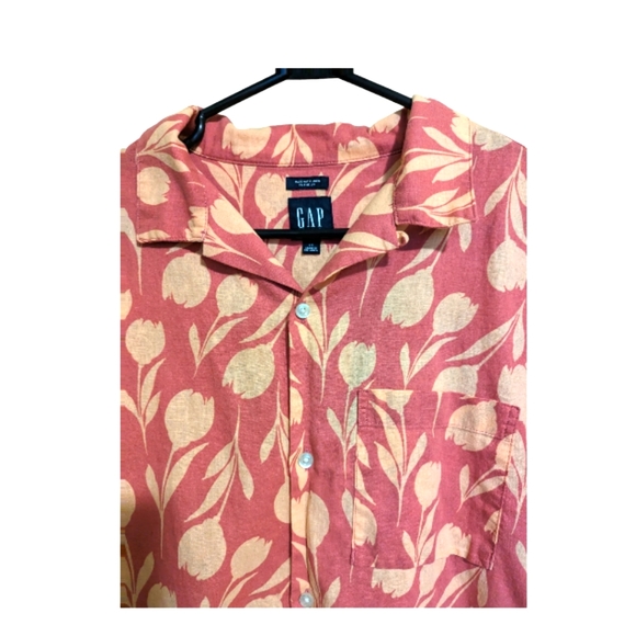 Gap Floral Cotton Linen Shirt - Picture 3 of 3